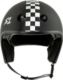 S-ONE RETRO LIFER MATTE BLACK WITH WHITE CHECKER HELMET