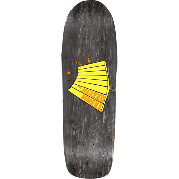 スケートボード Heated wheel SLAM time 9.5 The Heated Wheel Slam Time Deck by Neil Blender in White