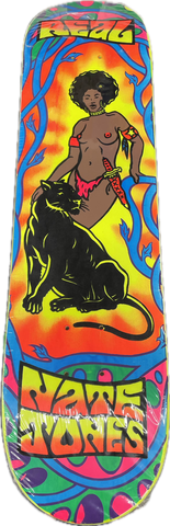 VINTAGE REAL 2001 NATE JONES SKATEBOARD DECK