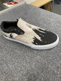 LAKAI X BLACK SABBATH OWEN BLACK/WHITE CANVAS SKATE SHOES