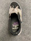 LAKAI X BLACK SABBATH OWEN BLACK/WHITE CANVAS SKATE SHOES