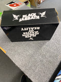 LAKAI X BLACK SABBATH OWEN BLACK/WHITE CANVAS SKATE SHOES