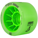 ATOM POISON SAVANT GREEN 84a DERBY SKATE WHEELS 59mm x 38mm - SET Of 4