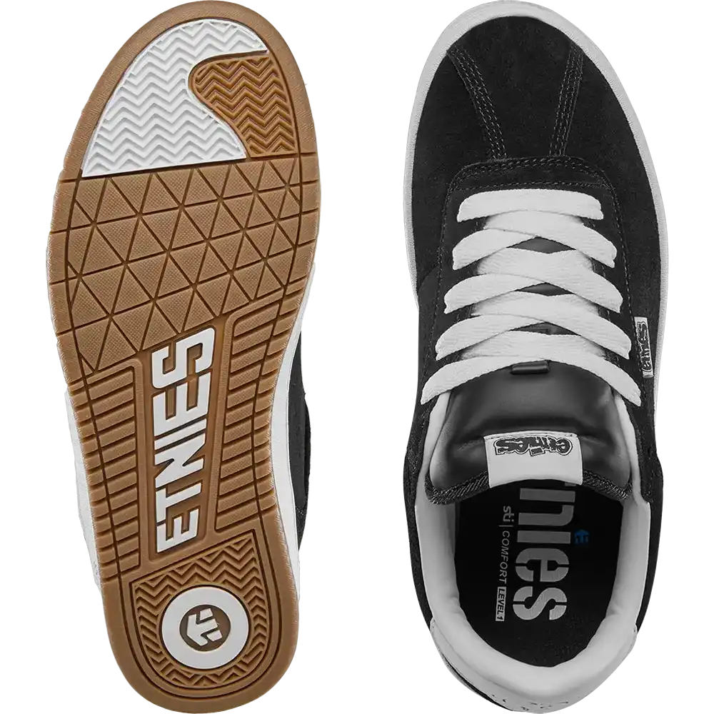 ETNIES SCAM BLACK/WHITE SKATE SHOES – Jack's Boardhouse