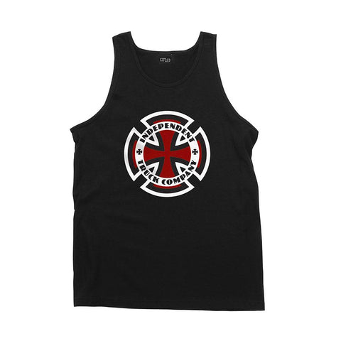 INDEPENDENT RINGED CROSS TANK-TOP BLACK