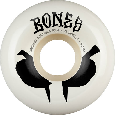 BONES 100,S OG V5 ORIGINAL FORMULA SIDECUTS 54/100a SKATEBOARD WHEELS