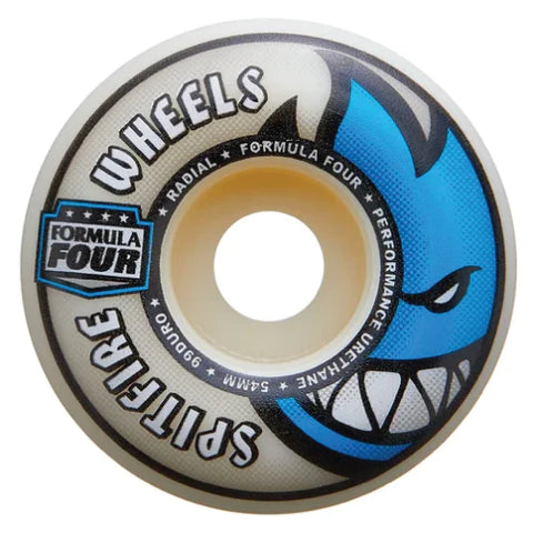 Spitfire Formula Four Radial (natural) 54 mm 99A Skateboard Wheels