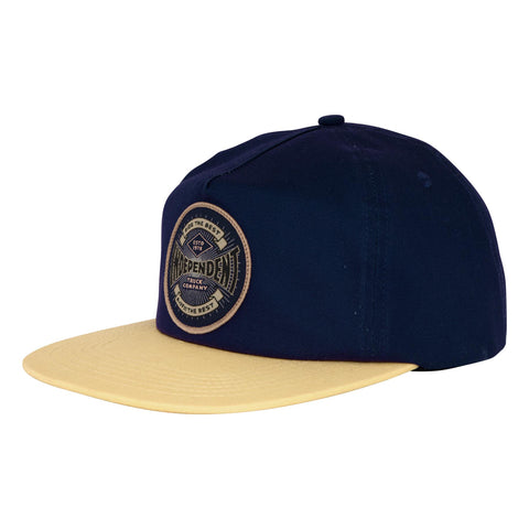 Established 78 Strapback Unstructured Stone Blue/Cream Unisex Hat