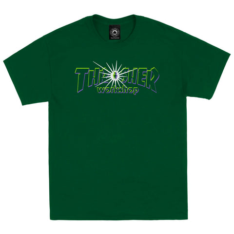 Thrasher x AWS Nova Forest Green Men's Short Sleeve T-Shirt