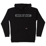 Independent Bar Logo Reflective Mens Black Hoodie