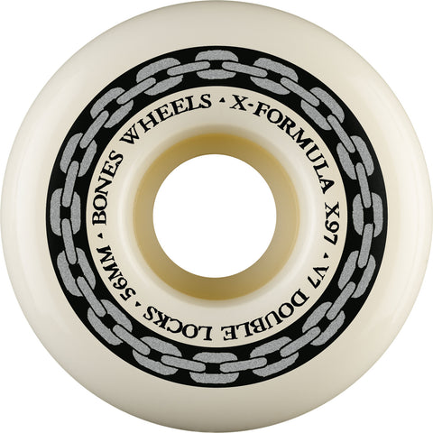 BONES X-FORMULA XF V7 DOUBLE LOCKS 55mm/97a SKATEBOARD WHEELS