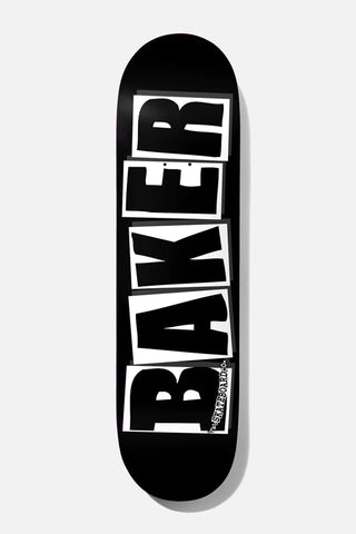 BAKER BRAND LOGO BLACK/WHITE 8.25" SKATEBOARD DECK
