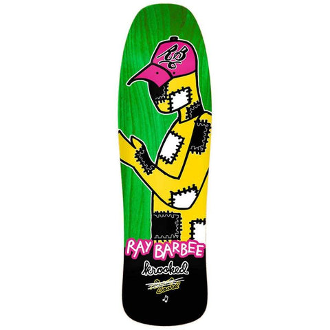 Krooked Ray Barbee 2021 Rag Doll Redux Street Shape Green 9.5″ x 31.75″ Skateboard Deck