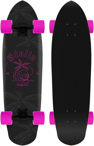 Stella Beer Runner Skull Island Pink 28.0" Longboard Complete