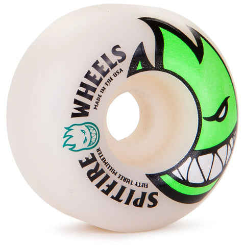 Spitfire Bighead 53mm White/Green Skateboard wheels