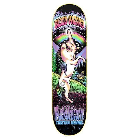 BLOOD WIZARD FUCKUNICORN TRISTAN RENNIE PRO 8.5" SKATEBOARD DECK