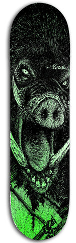 Merde Boar Green 8.5" Skateboard Deck