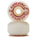 SPITFIRE BURNER 54mm 99a WHITE/RED SKATEBOARD WHEELS