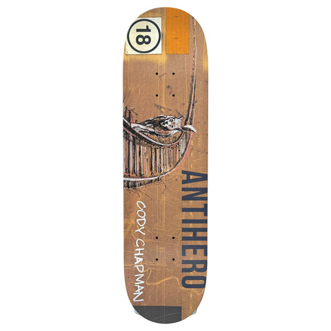 Anti-Hero Cody Chapman Intermodal Brown 8.5" x 32.18" Skateboard Deck