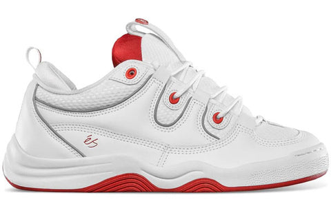 ES TWO NINE 8 WHITE/RED SKATE SHOES