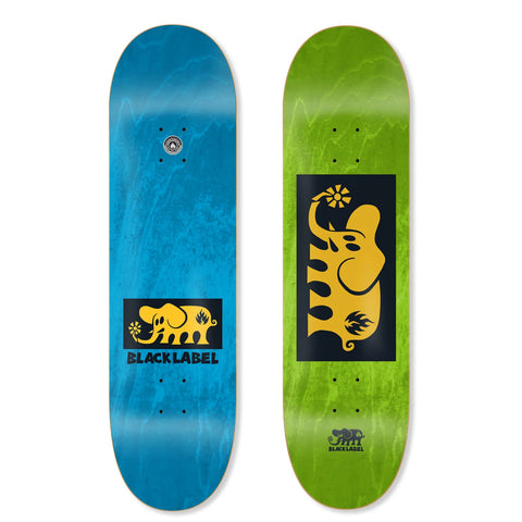 Black Label Elephant Block Yellow 8.25 Skateboard Deck