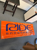 RIDE SNOWBOARDS VINTAGE 69" x 25" BANNER