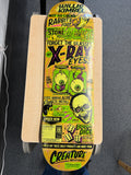 Creature Willis Kimbel X-Ray Eyes Pro 9.0" x 33.0" Signed Skateboard Deck