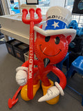 WORLD INDUSTRIES DEVIL VINTAGE 54" X 28" BLOW UP FIGURE
