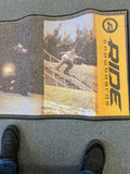 VINTAGE 1990'S RIDE SNOWBOARDS NON SLIP RUBBER BACKED RUG