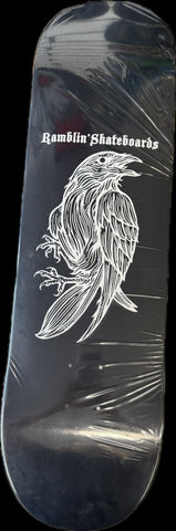 RAMBLIN' SKATEBOARDS RAVEN SKATEBOARD DECK