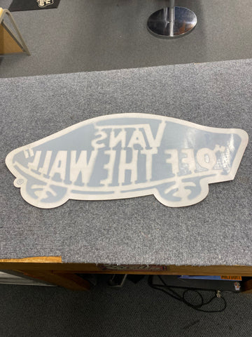 VANS 22.5" x 10.0" HEAVY DUTY STICKER FROM OUR SHOP COLLECTION