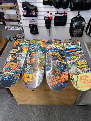 SANTA CRUZ X STRANGER THINGS SET OF 4 SEASONS SKATEBOARD SET