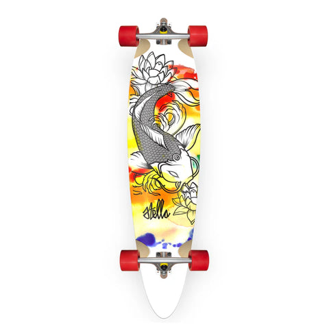 Stella 42” Pintail Koi Longboard Complete