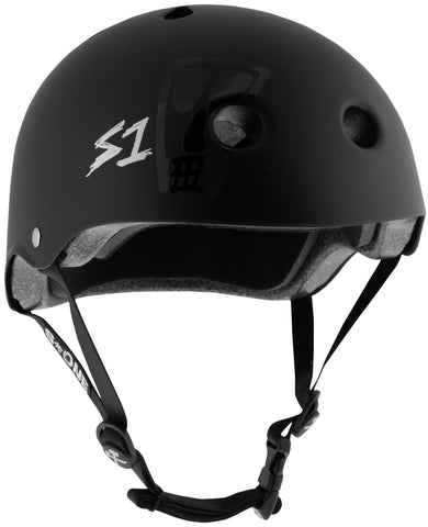 S-ONE LIFER BLACK MATTE LANCE MOUNTAIN VATO SKULL HELMET