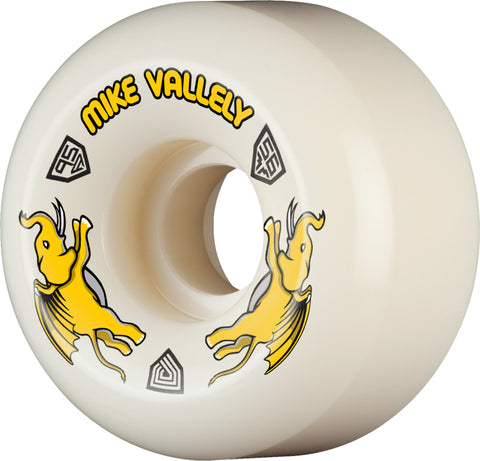 Powell Peralta Mike Vallely Pro Dragons V6 Symmetrical Shape Medium Ride Patch 56mm x 36mm 95A Skateboard Wheels