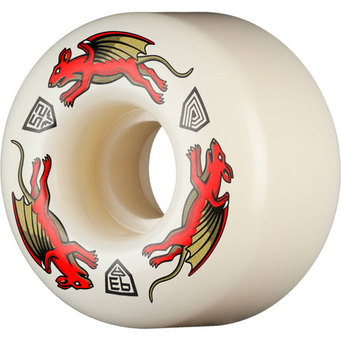 Powell Peralta Dragon Formula AV4 Asymmetrical Shape Nano Rats 52mm x 30mm 93A Skateboard Wheels