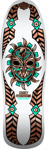 Powell Peralta Nicky Guerrero Mask White / Copper Foil 10.0" x 31.75" Skateboard Deck