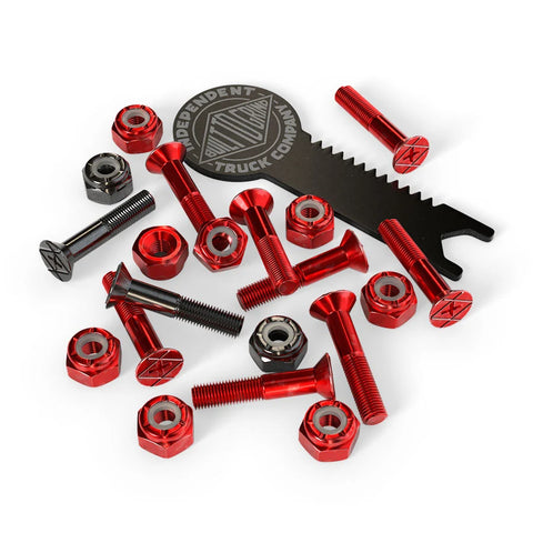 Independent Genuine Parts Red/Black Philips 1" Hardware