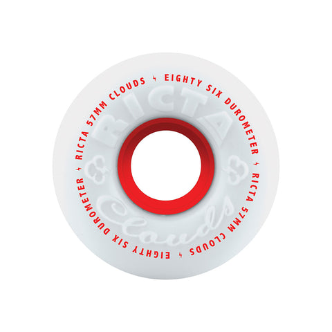 Ricta Clouds Red 57/86a Skateboard Wheels