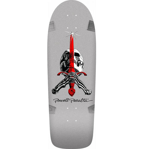 Powell Peralta Ray Rodriguez OG Skull And Sword Silver 10 x 30 Skateboard Deck