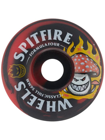 SPITFIRE F4 99 CLASSIC FULL SHROOM BIGHEAD BLACK / RED SWIRL 56MM