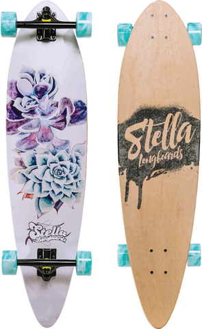 Stella Succulent Bluntnose Pintail 38.0" Longboard Complete