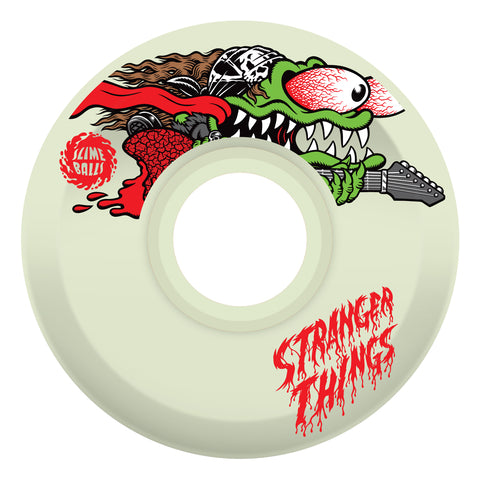 Santa Cruz x Stranger Things Slime Balls Meek Slasher Eddie OG Slime GITD 60mm/78a Skateboard Wheels