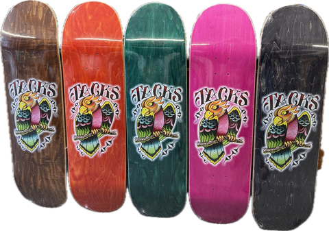 JACKS BOARD HOUSE PARROT SKATEBOARD DECK
