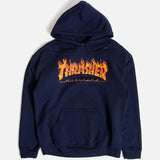Thrasher Inferno Hooded Navy Sweatshirt