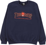 Thrasher Spitfire Big Head Outline Crew Sweatshirt