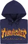 Thrasher Inferno Hooded Navy Sweatshirt