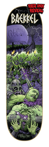 Creature Baekkel Warriors VX 8.6" x 32.11" Skateboard Deck
