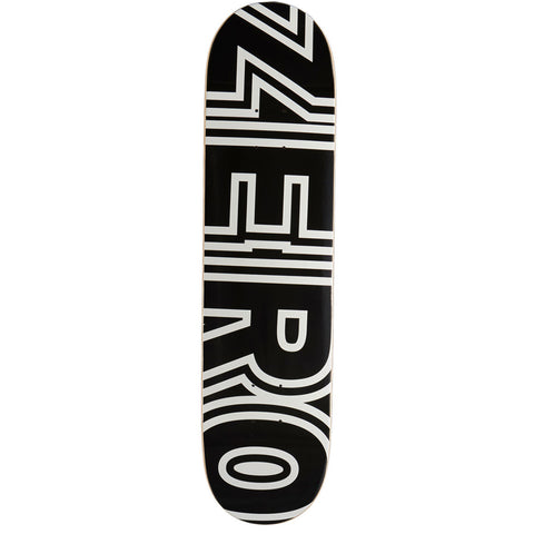 Zero Bold Black/White 8.25" Skateboard Deck