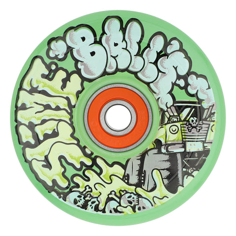 Slime Balls Accelerator Light Ups OG Slime Transparent Green 66mm/78a Slime Balls Skateboard Wheels